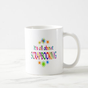 Caneca De Café Sobre Scrapbooking