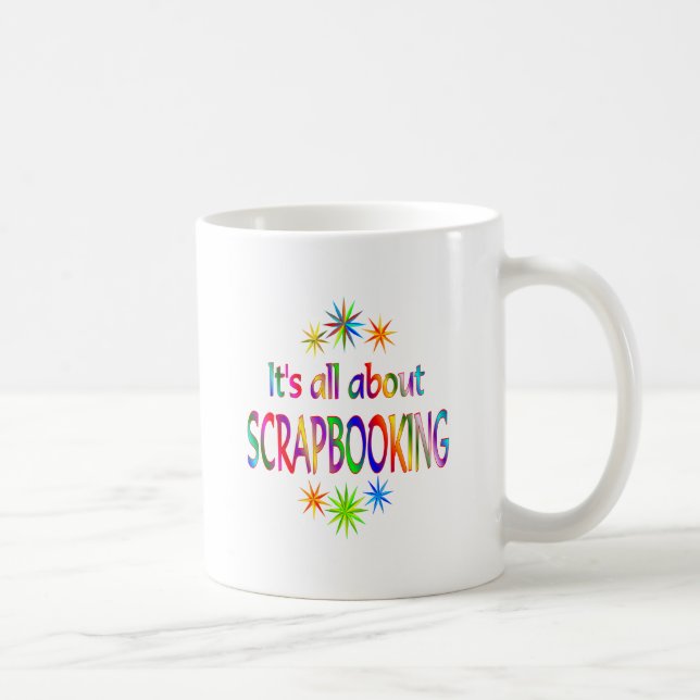 Caneca De Café Sobre Scrapbooking (Direita)