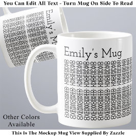 Caneca De Café Sobrecarregado. Mal remunerado. Mensagem Oculta no