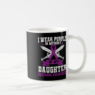 Caneca De Café Sobredosagem de Fita Roxa Sensibilização Mês Figur