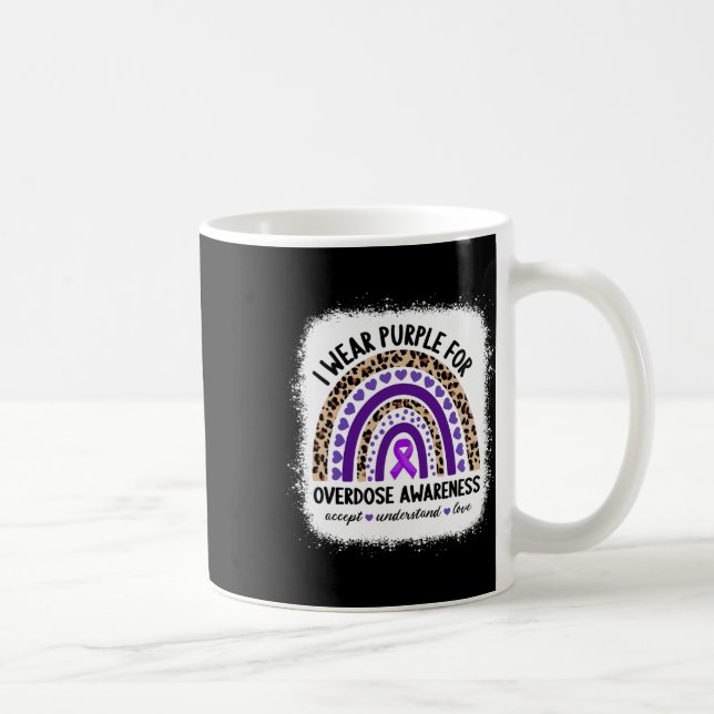 Caneca De Café Sobredose Eu Uso Roxo Para Chuva de Conscientizaçã (Direita)