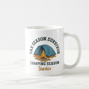 Caneca De Café Sobrevivência da Estação Fiscal, Camping Season St