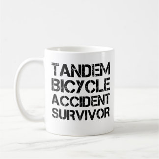 Caneca De Café Sobrevivência do Acidente Bicicleta Tandem
