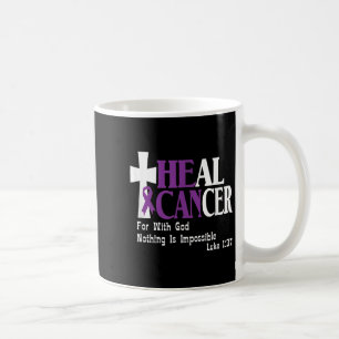 Caneca De Café Sobrevivência do Câncer de pâncreas de Designs de