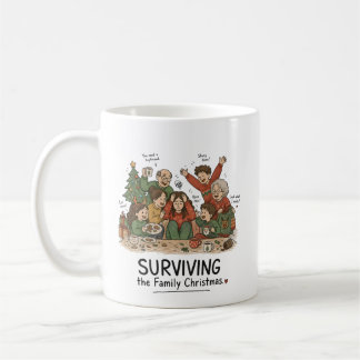 Caneca De Café Sobrevivendo ao Natal em Família – Família Diverti