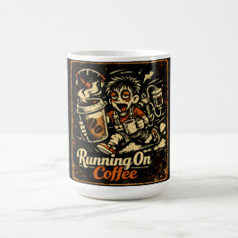 Caneca De Café Sobrevivendo com Café – Humor Cafeinado