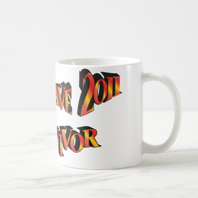 Caneca De Café Sobrevivente de onda de calor em 2011 (Direita)