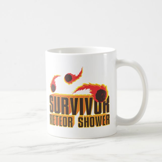 Caneca De Café Sobrevivente do chá de meteoro (Direita)