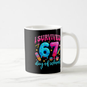 Caneca De Café Sobrevivi 67 Dias De Escola Seis Sete Meme Profess
