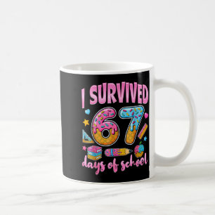 Caneca De Café Sobrevivi a 67 Dias de Aula Meme Divertido Profess