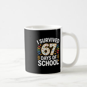 Caneca De Café Sobrevivi a 67 Dias De Escola Humor de Professor A