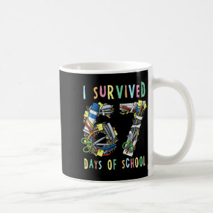 Caneca De Café Sobrevivi a 67 Dias De Escola Professor De Matemát