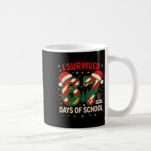 Caneca De Café Sobrevivi a 67 Dias de Natal na Escola Professora