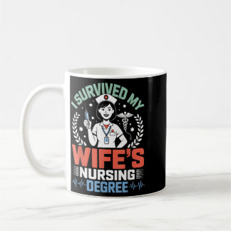 Caneca De Café Sobrevivi à Escola de Enfermagem da Esposa Marido