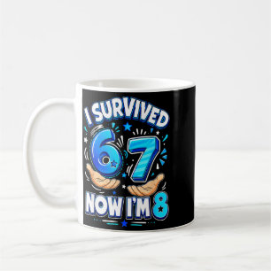 Caneca De Café Sobrevivi ao 6 7 8 Aniversário de 8 Anos Meninos E