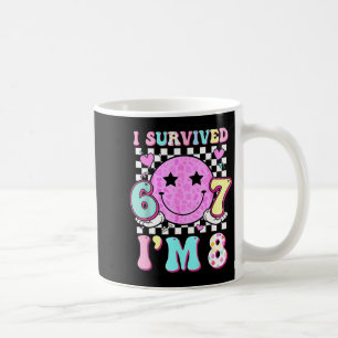 Caneca De Café Sobrevivi ao 6 7 8 linda menina de 8 anos de idade