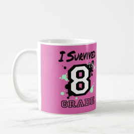 Caneca De Café Sobrevivi ao 8º ano