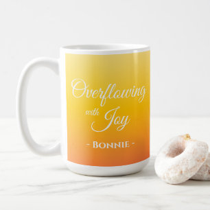 Caneca De Café Sobrevoando com alegria cristão personalizado