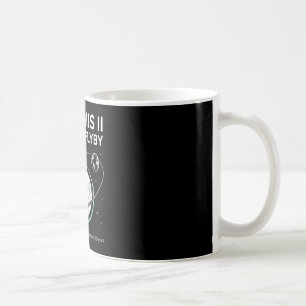Caneca De Café Sobrevoo Lunar 2026 - Missão Espacial à Lua