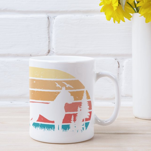 Caneca De Café Sobrevoo Personalizado de Cão-Cão-Cachorro Estimul (Criador carregado)