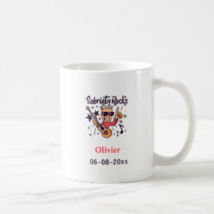 Caneca De Café Sobriety Rocks Diversão Cartografia Personalizada