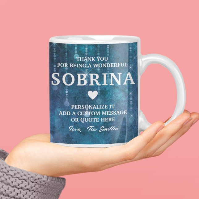 Caneca De Café Sobrina Espanhol Niece Obrigado Citação Personaliz (Sobrina Spanish Niece Thank You Quote Custom Coffee Mug
)