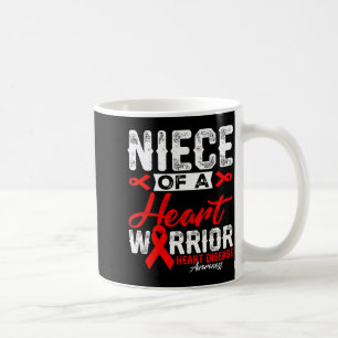 Caneca De Café Sobrinha de um Guerreiro do Coração Doença Cardíac