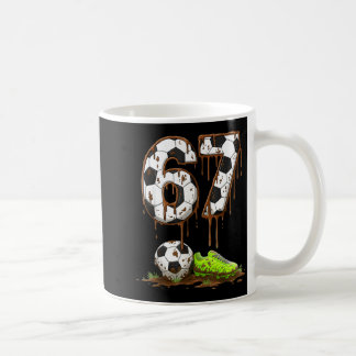 Caneca De Café Soccer 67 Six Seven Meme Boys Teens Kids Gen Alpha