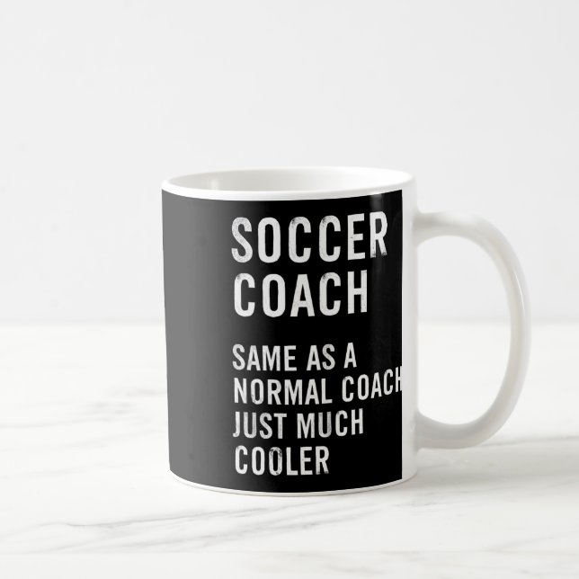 Caneca De Café Soccer Coach Definition Funny  (Direita)