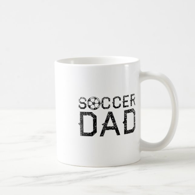 Caneca De Café Soccer Dad Player Daddy Father  (Direita)