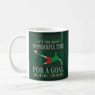 CANECA DE CAFÉ SOCCER FUNNY CHRISTMAS COLOCA SUÁTICA