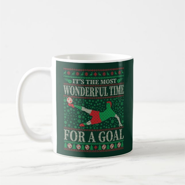 CANECA DE CAFÉ SOCCER FUNNY CHRISTMAS COLOCA SUÁTICA (Esquerda)