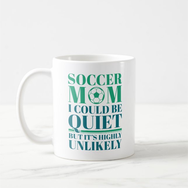 Caneca De Café Soccer Mãe Silenciosa (Esquerda)