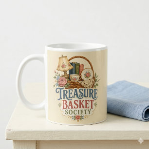 Caneca De Café Sociedade da Cesta do Tesouro Cottagecore