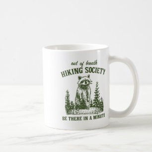 Caneca De Café Sociedade de Caminhada Sem Fôlego Guaxinim Estará