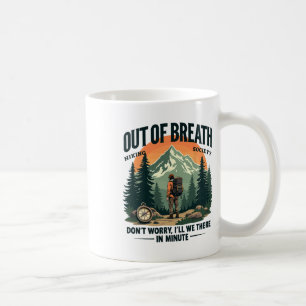 Caneca De Café Sociedade de caminhada sem fôlego, montanha engraç