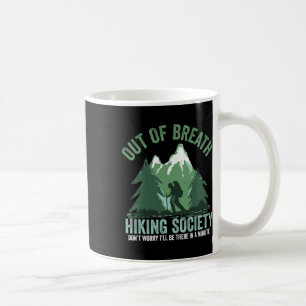 Caneca De Café Sociedade de caminhada sem fôlego, montanhista eng