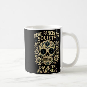 Caneca De Café Sociedade do Pâncreas do morto - Design de Fita do