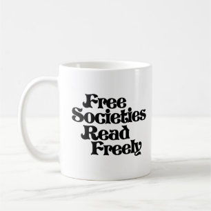 Caneca De Café Sociedades Livres Lêem Livremente