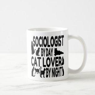 Caneca De Café Sociólogo ama gatos