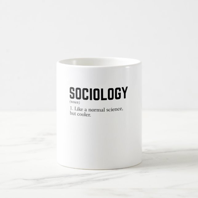 Caneca De Café Sociology Like a normal science but cooler (Centro)
