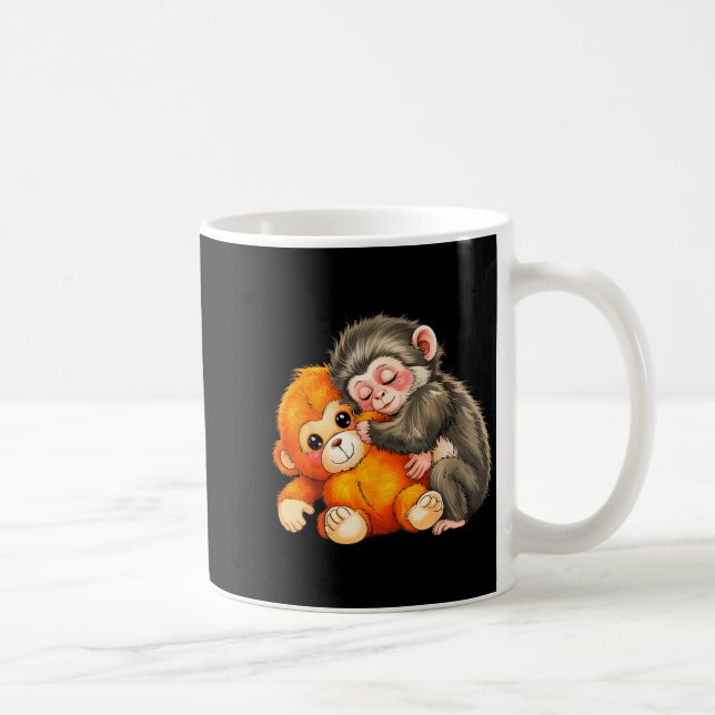 Caneca De Café Soco de macaco bebê  (Direita)