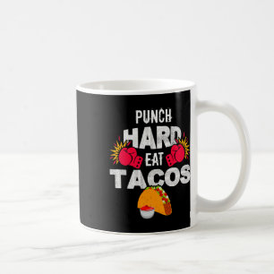 Caneca De Café Soco Forte Coma Tacos Boxe Kickboxing Kickboxer T