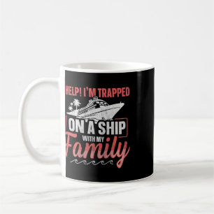 Caneca De Café Socorro! Estou Preso Em Um Navio Com Minha Família