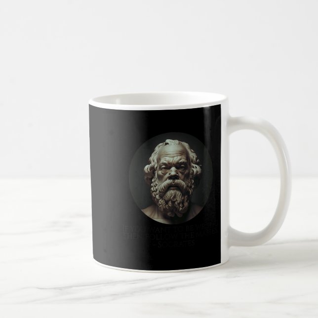 Caneca De Café Sócrates Cita Como Ser Errado - Grego Antigo (Direita)