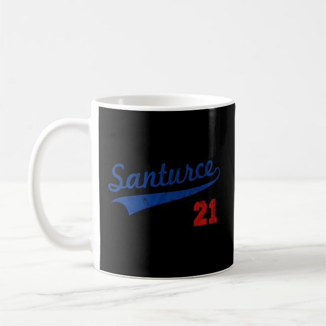 Caneca De Café Sofrida Santurce 21 Porto Rico Baseball Boricu (Esquerda)