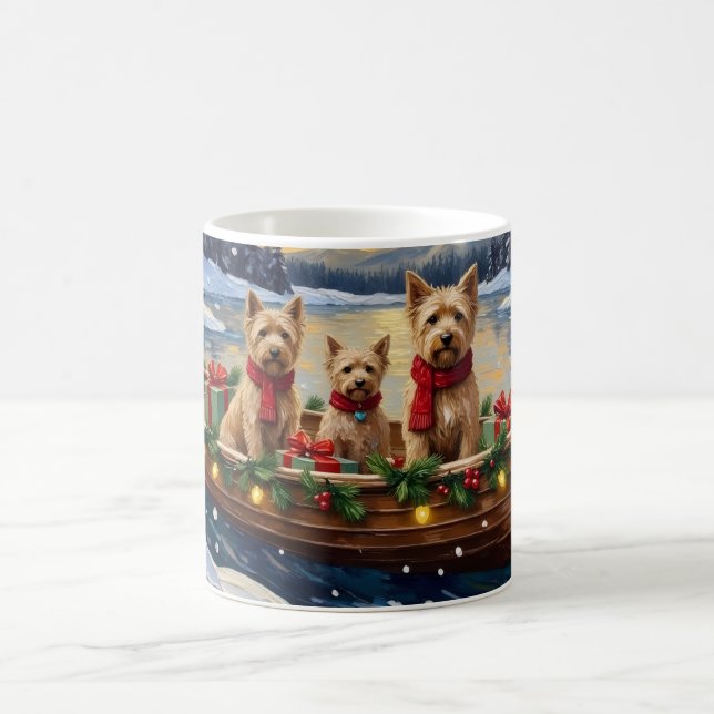 Caneca De Café Soft Coated Wheaten Terrier Christmas Boat Holiday (Centro)