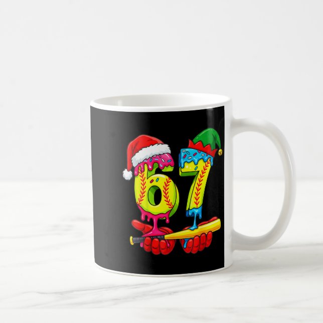 Caneca De Café Softball 67 Sorvete Drip Seis Sete Meninos Engraça (Direita)