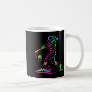 Caneca De Café Softball girl ice cream softball drip 