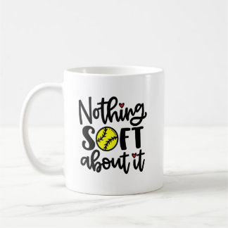 Caneca De Café Softball - Nada De Soft Sobre Ela